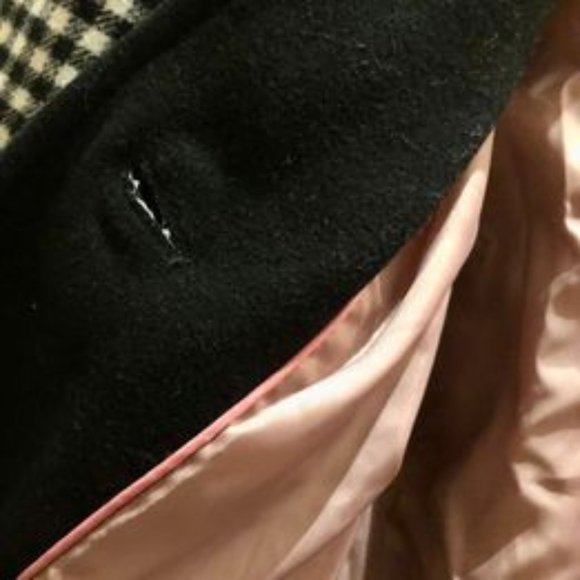 Brand New KATE SPADE NEW YORK Gingham Single Breasted Belted Coat - Picture 8 of 9